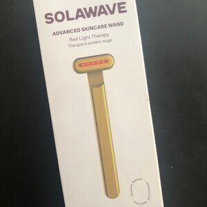 Solawave Advanced Skincare Wand with Red Light Therapy, NEW, Unopened, Gold